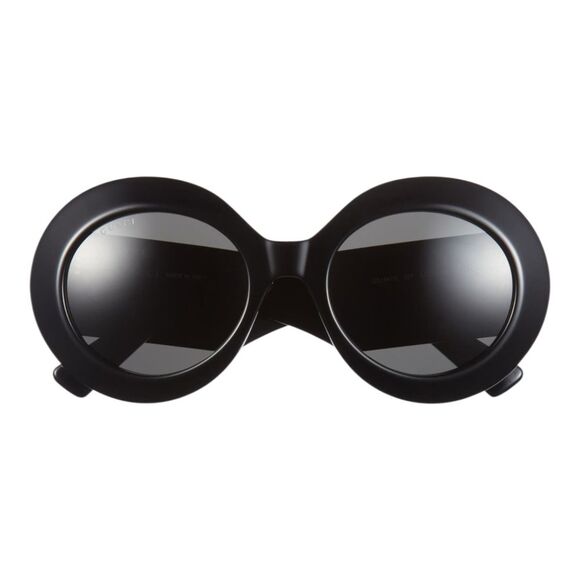 Gucci Designer Round Black Mystery New Original Logo Sunglasses - Picture 4 of 12